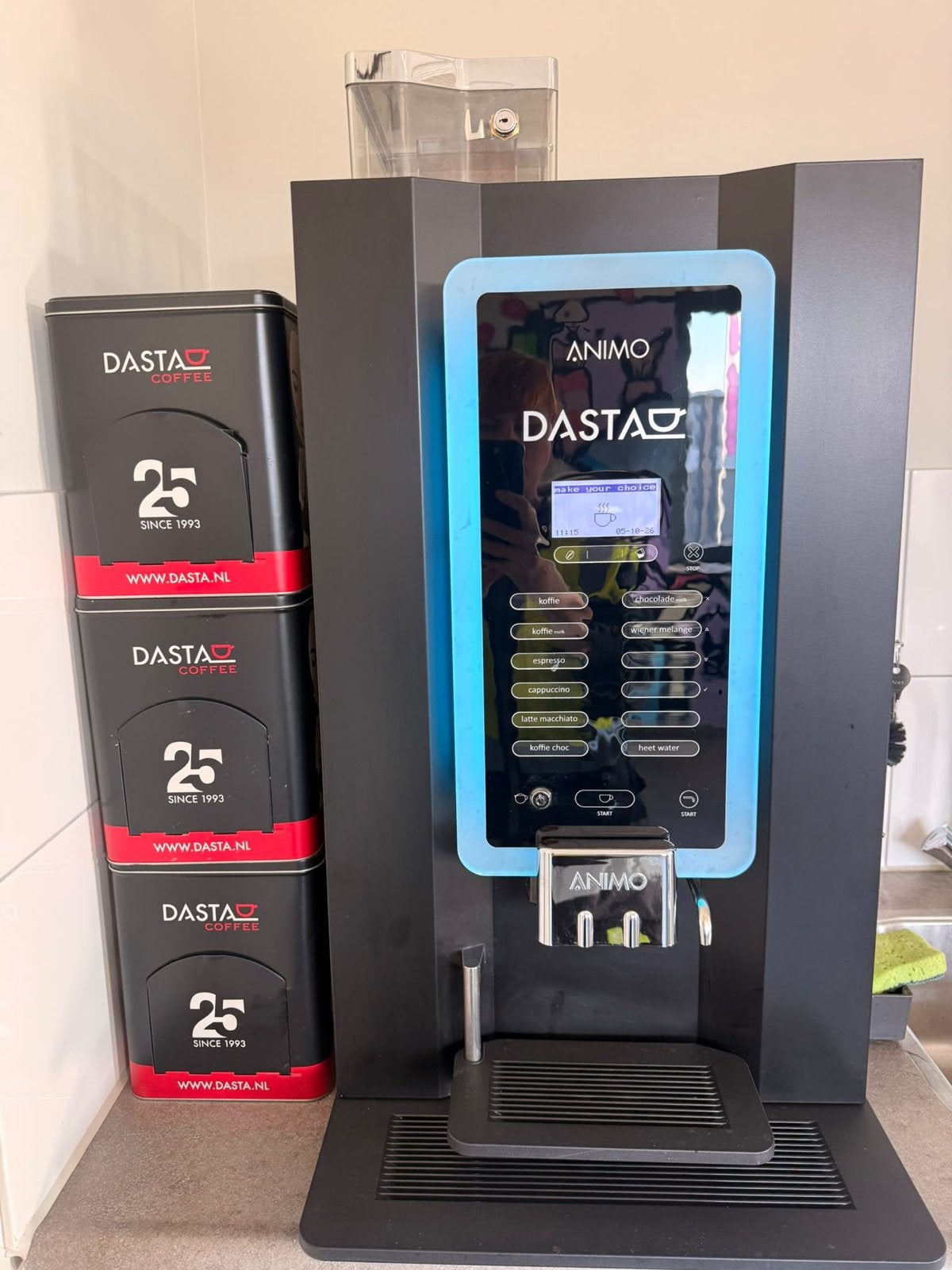 Animo DASTAO Koffiemachine - Perfect voor kantoor/horeca, Ophalen, Afneembaar waterreservoir, 10 kopjes of meer, Koffiemachine