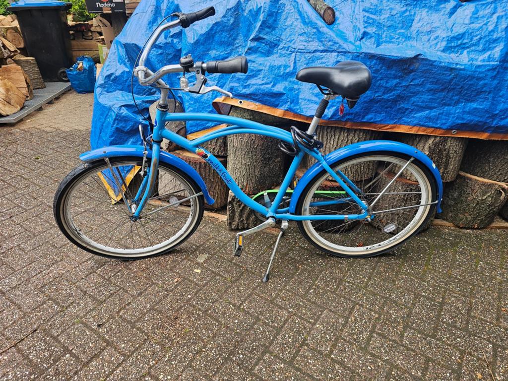 Fiets voor de fun in het blauw., Ophalen, Friesche Vlag, Gebruikt, Staal
