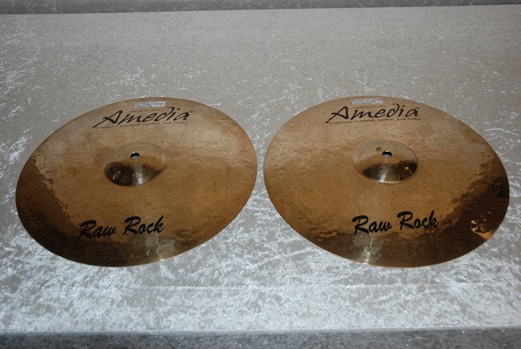 NIEUW!  Amedia Raw rock serie hihats 1156/1265gr 14 inch, ., Drums of Percussie, Nieuw, Ophalen of Verzenden
