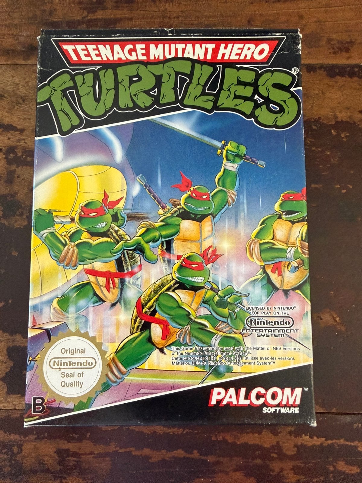 Nintendo NES Turtles CIB game spel, Spelcomputers en Games, Games | Nintendo NES, Avontuur en Actie, Verzenden, 2 spelers, Zo goed als nieuw