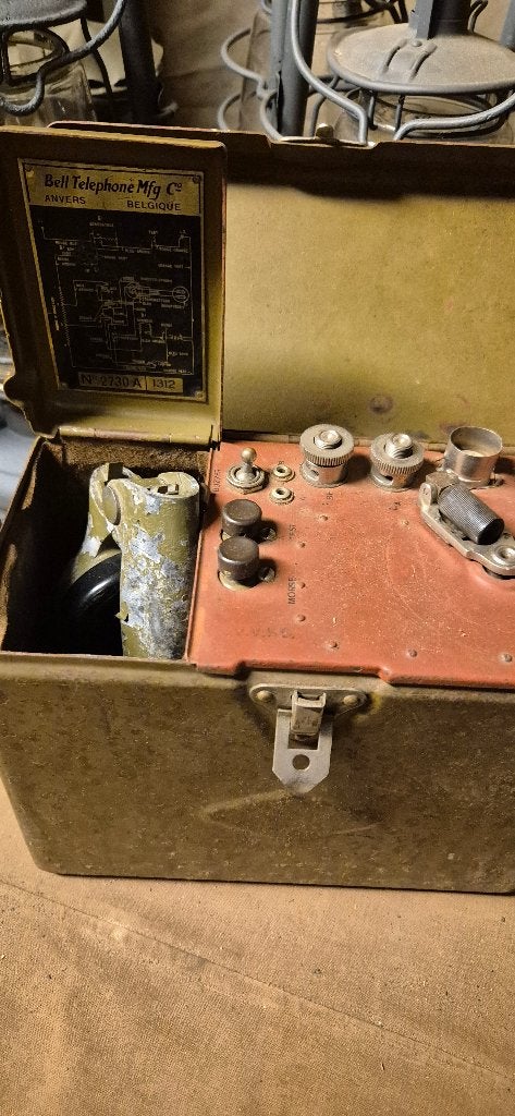 ZELDZAME Bell telephone ABBL WW2, Verzenden, Landmacht, Overige gebieden, Overige typen