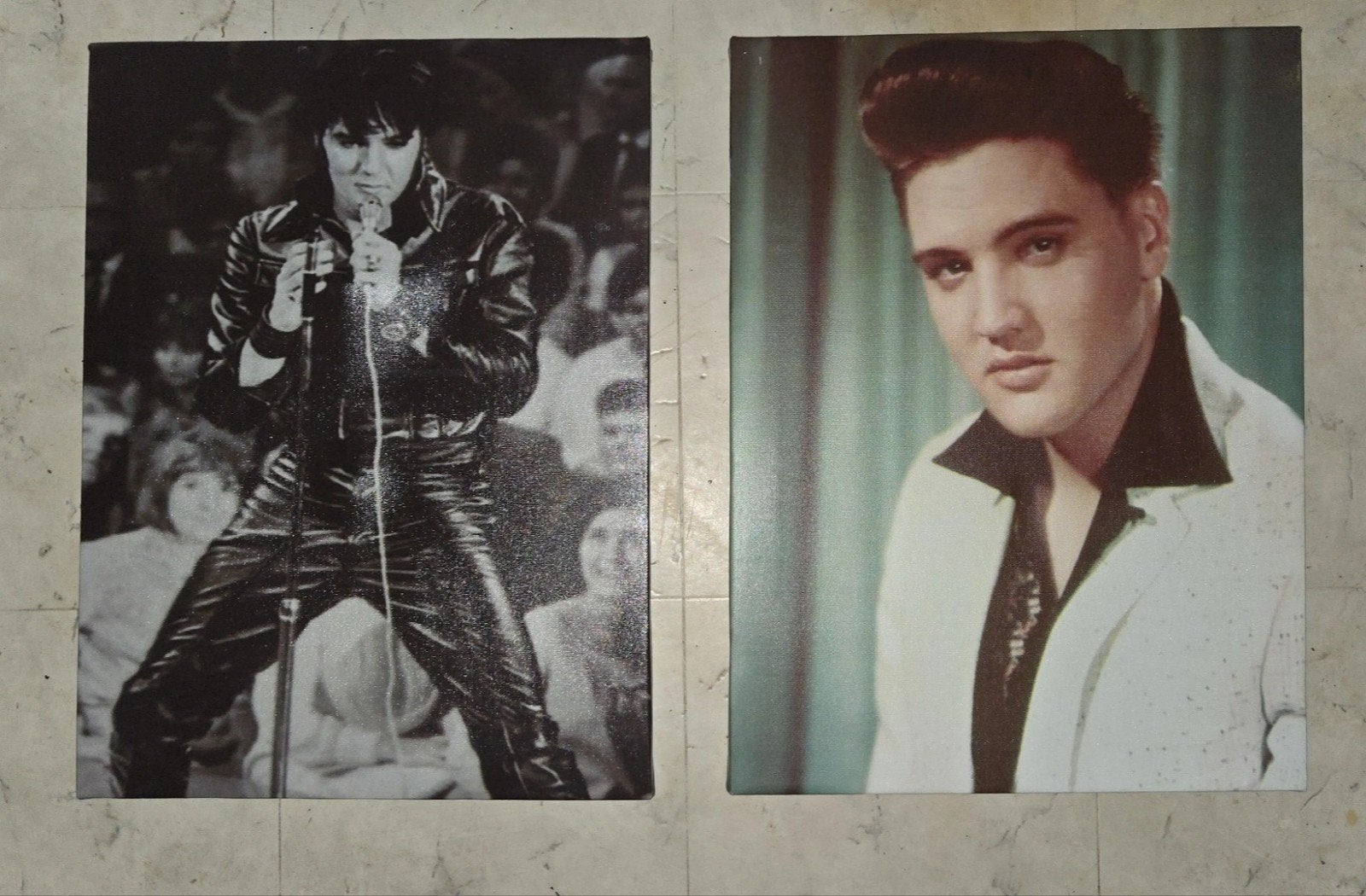 ​Set van 2 Elvis Presley Canvassen / Wanddecoratie, Ophalen of Verzenden