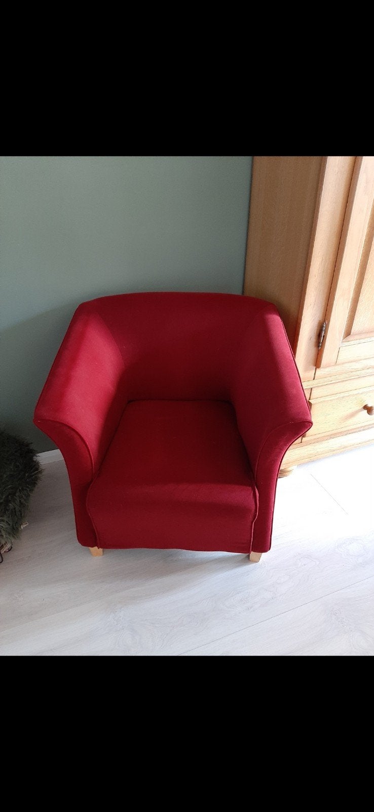 Rode Fauteuil, Ophalen, Gebruikt, Eenpersoons, 75 tot 100 cm