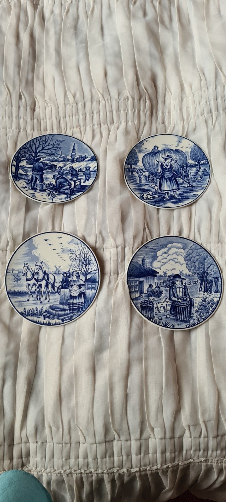delftsblauwe bordjes, Ophalen