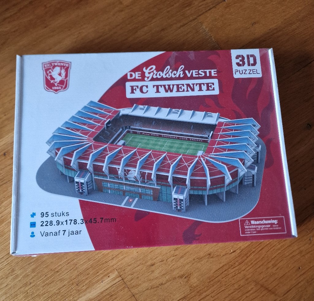 puzzel 3D van Fc Twente, Ophalen of Verzenden, Minder dan 500 stukjes, Nieuw, Rubik's of 3D-puzzel