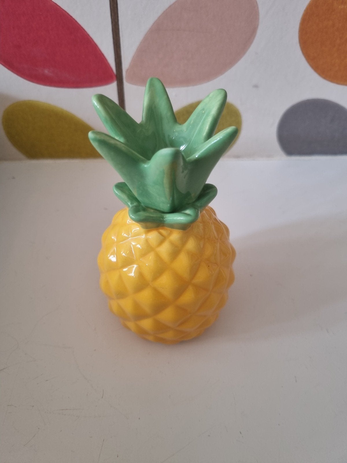 Leuke aardewerken ananas spaarpot, Ophalen of Verzenden, Zo goed als nieuw, Steen, Aardewerk of Keramiek, Dier
