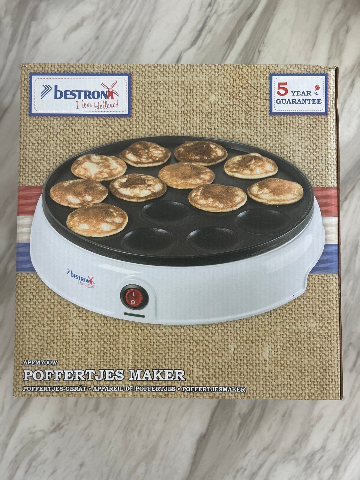 Bestron Poffertjesmaker APFM700W - Nieuw in verpakking, Witgoed en Apparatuur, Onderdelen en Toebehoren, Ophalen, Nieuw