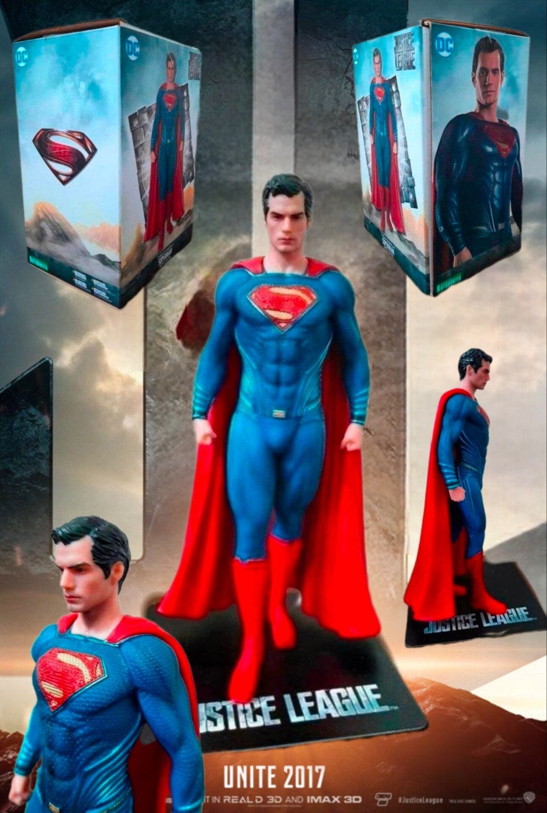 Kotobukiya ARTFX+ Superman Justice League 1/10 statue + doos, Ophalen of Verzenden, Zo goed als nieuw