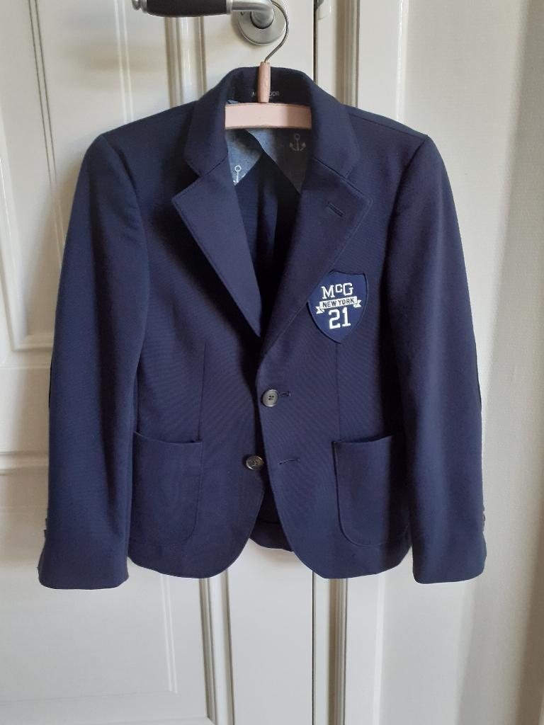 Donkerblauw blazer jasje, maat 128, Mc.Gregor, nieuwstaat., Kinderen en Baby's, Ophalen of Verzenden, Zo goed als nieuw, Mc.Gregor