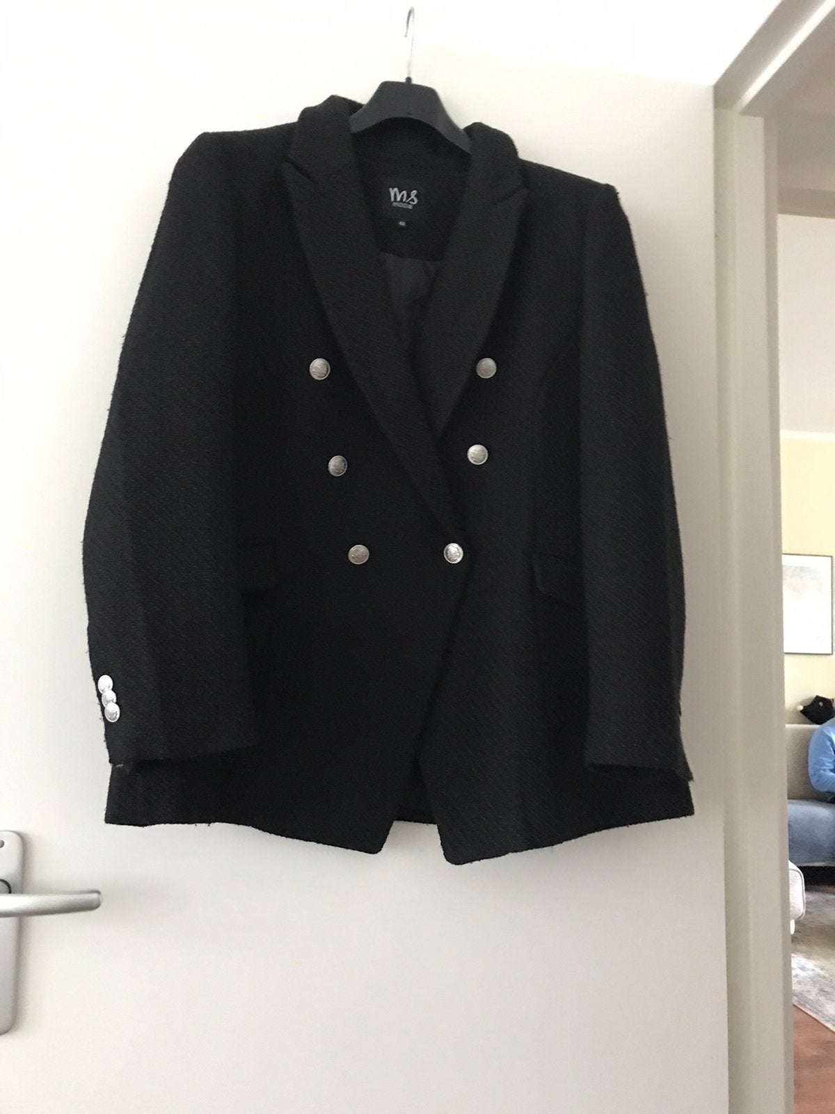 Kort zwart dames jasje/ blazer maat 46, Kleding | Dames, Zwart, Maat 46/48 (XL) of groter, Ophalen of Verzenden, Zo goed als nieuw