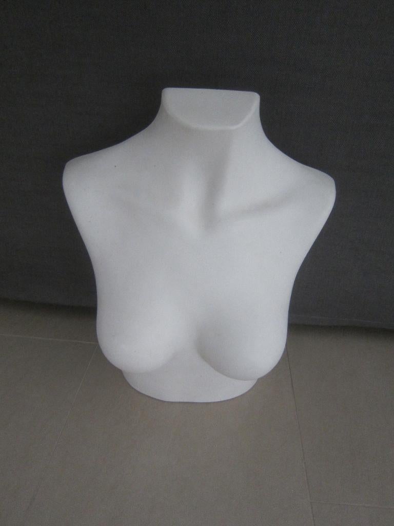 paspop Mooie witte Hoge Buste - display voor Sieraden, Ophalen of Verzenden, Zo goed als nieuw, Paspop