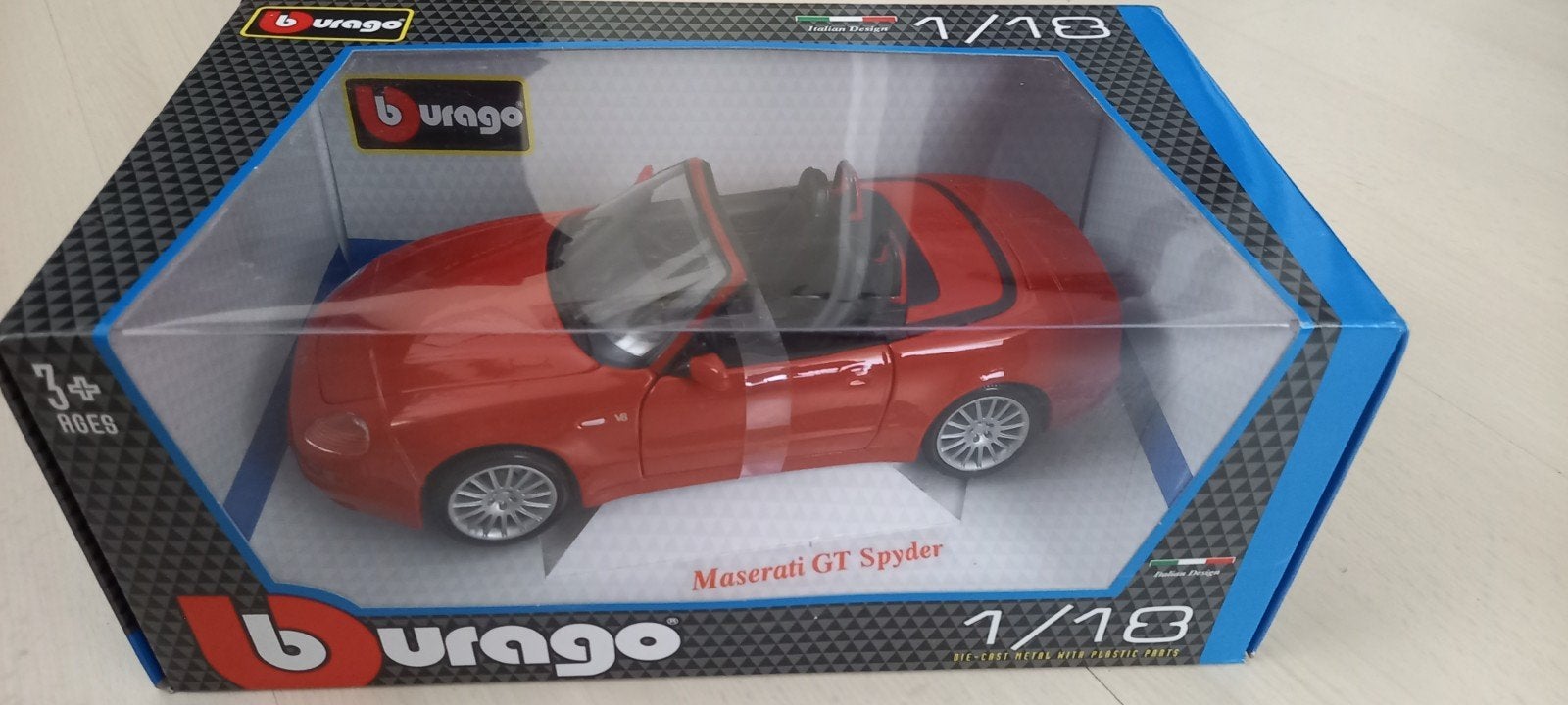 MASERATI  GT  Spyder  1:18, Ophalen of Verzenden, Nieuw, Auto, Bburago
