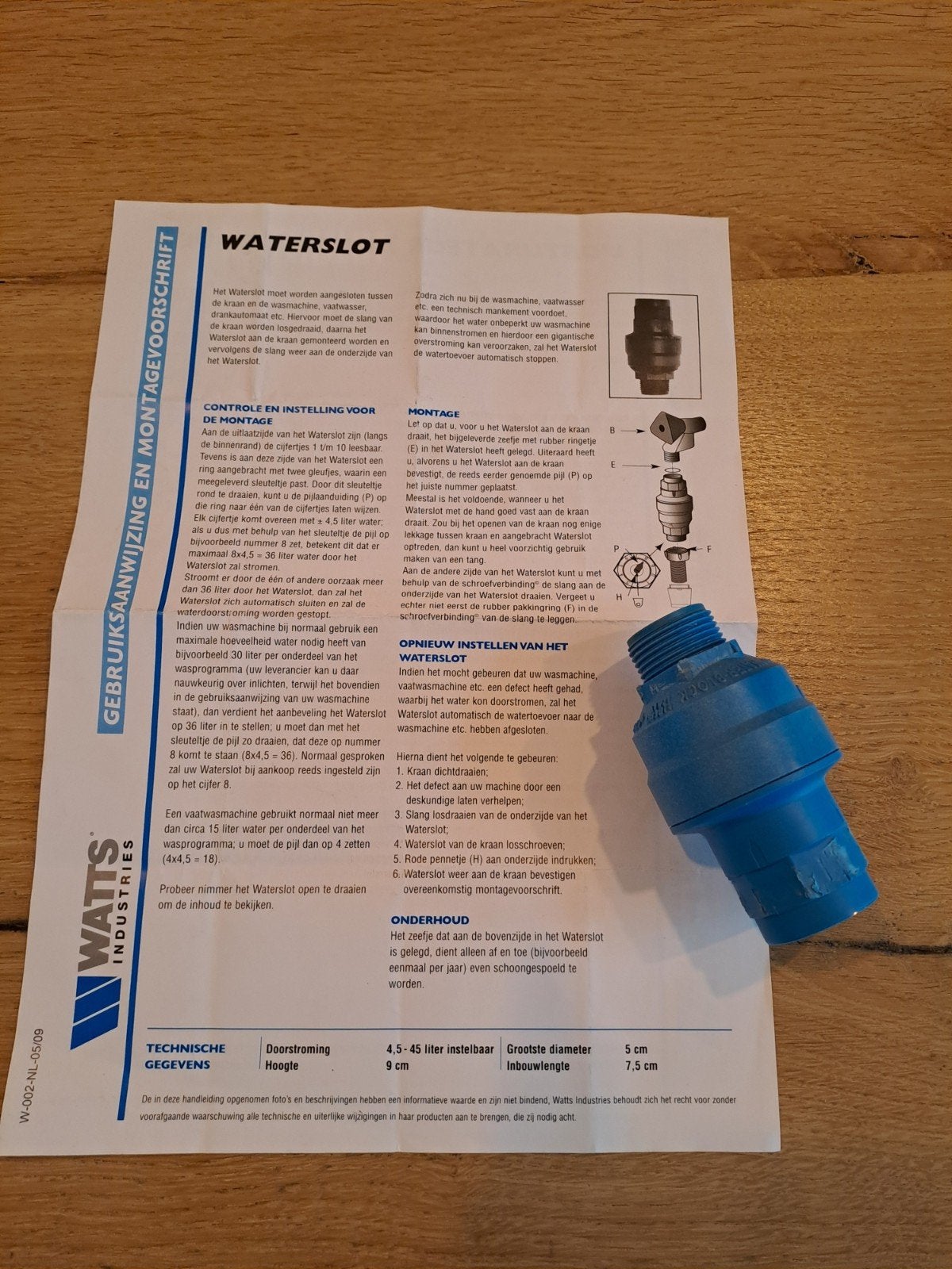 Waterslot, Ophalen of Verzenden, Gebruikt