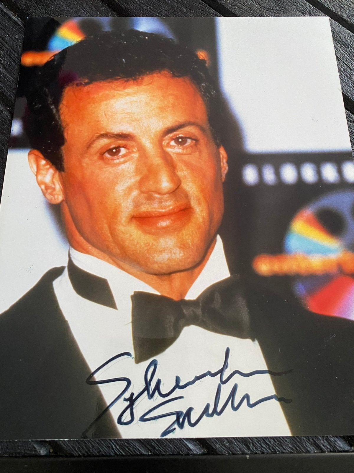 Filmster handtekening stallone, Ophalen of Verzenden, Zo goed als nieuw, Foto of Kaart