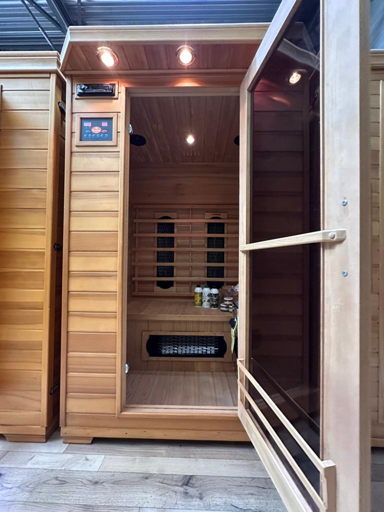 COMBI SAUNA INFRAROOD MET OPGIETKACHEL GRATIS BEZORGD! 🚚