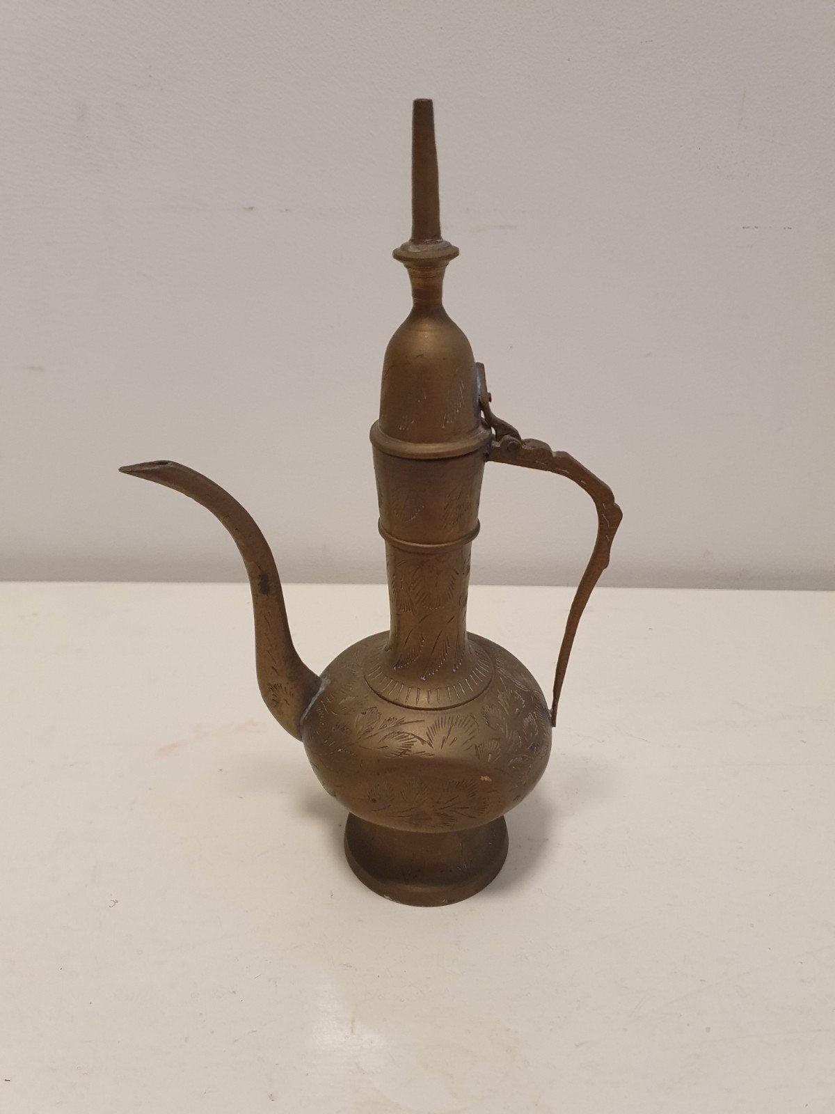 Antiek Koperen kannetje  met Oosterse Graveringen, Ophalen, Koper