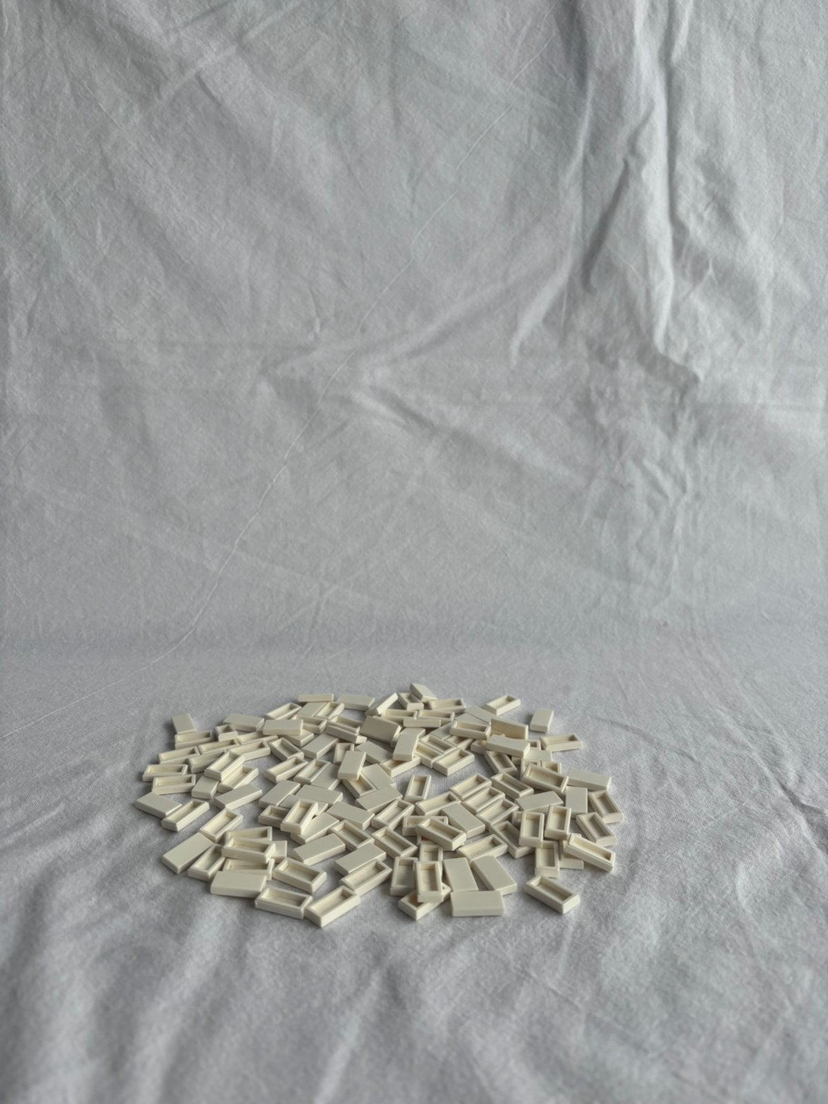 Lego tile / gladde tegel 1 x 2 wit - 125st, Lego, Lego, Lego, Ophalen of Verzenden