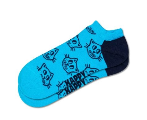 Happy Socks - Cat Low Sock maat 41-46, Overige kleuren, Ophalen of Verzenden, Happy Socks, Nieuw