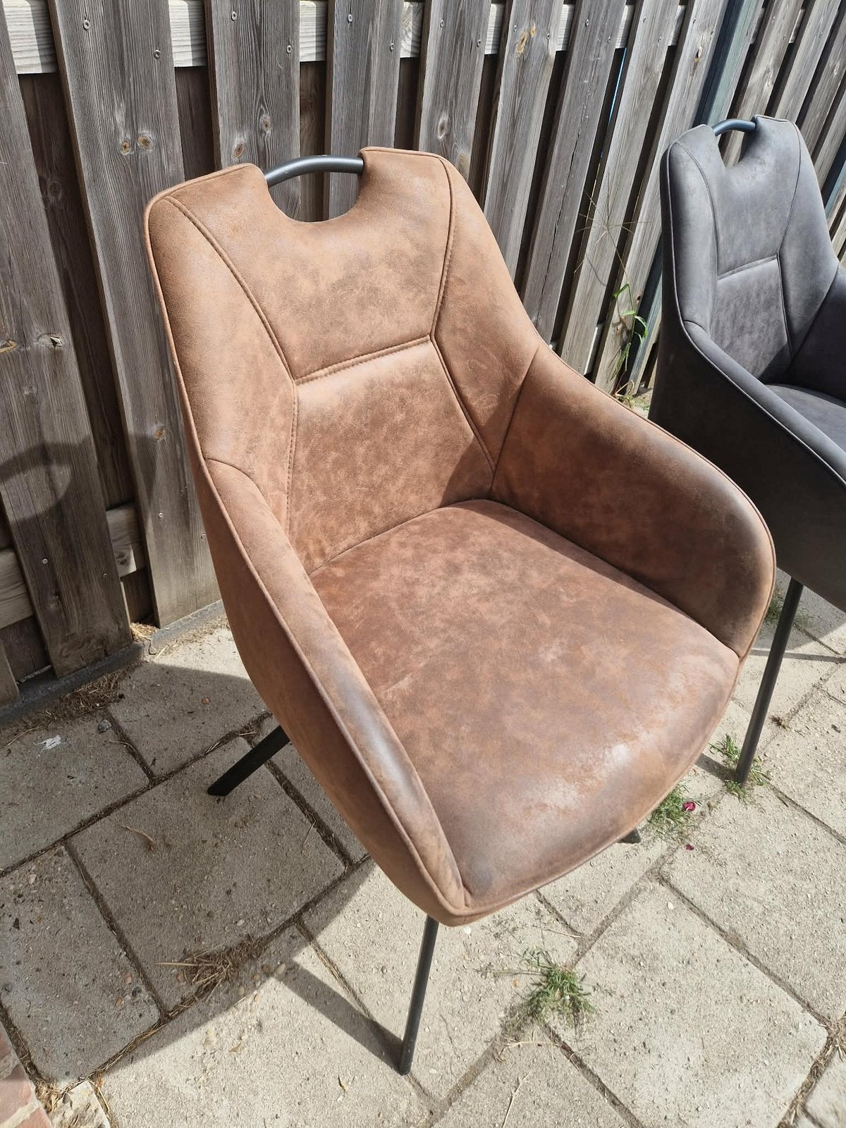 3 eetkamer stoelen, Huis en Inrichting, Stoelen, Ophalen, Overige materialen, Gebruikt, Drie