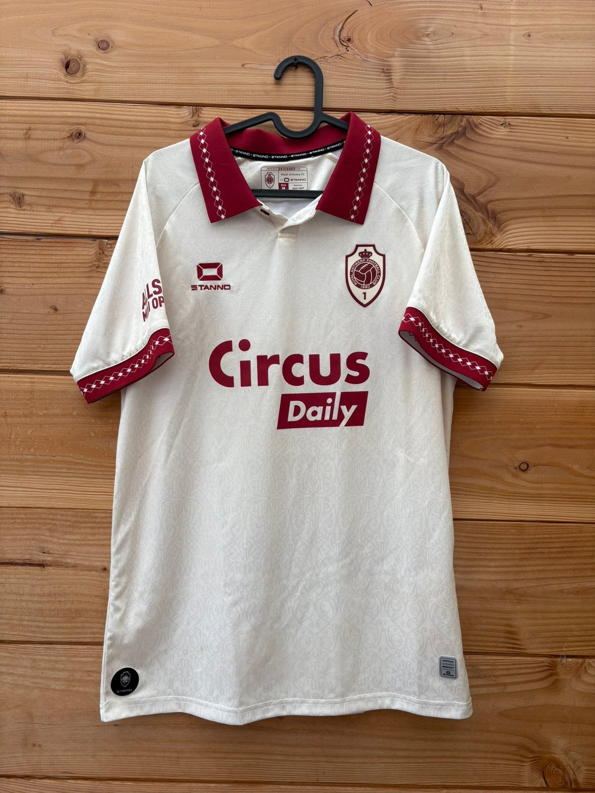 Royal Antwerp Matchworn & Gesigneerd Shirt 26/27 + COA, Ophalen of Verzenden, Gebruikt, Shirt