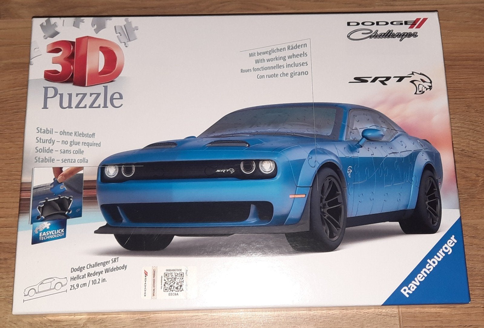 Nieuwe Dodge Challenger Hellcat Redeye Widebody 3D puzzel, Ophalen of Verzenden, Minder dan 500 stukjes, Nieuw, Rubik's of 3D-puzzel