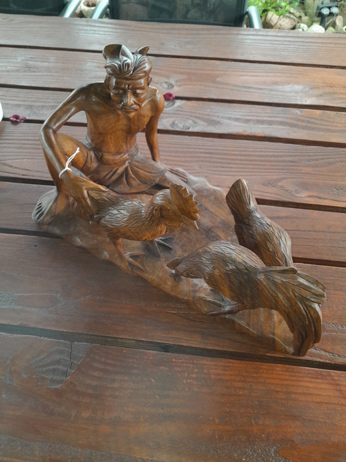 Te koop houten beeld, Verzamelen, Beelden en Beeldjes, Ophalen of Verzenden, Dier