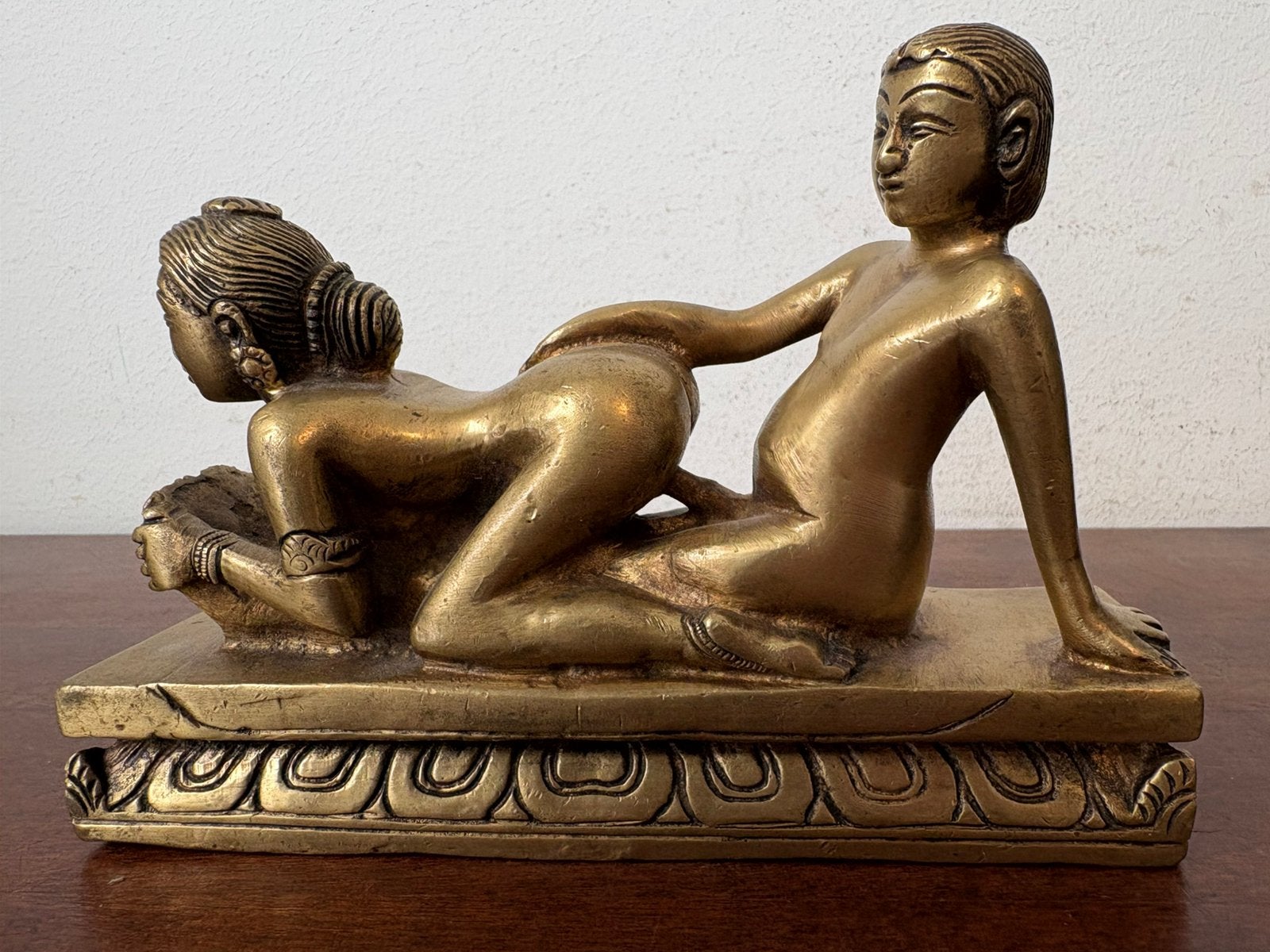 Beeld erotisch vrouw man naakt Kamasutra india, Verzamelen, Beelden en Beeldjes, Ophalen of Verzenden, Gebruikt, Mens