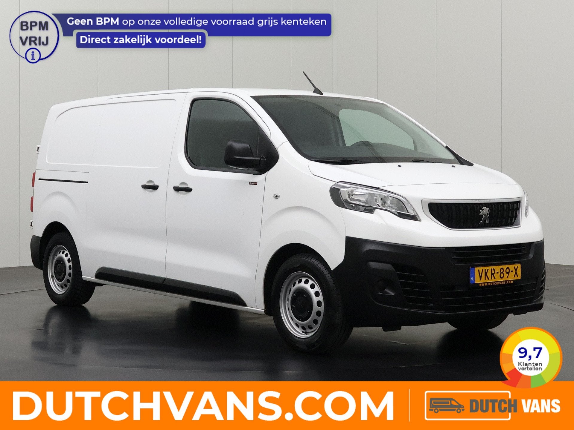 Peugeot e-Expert Lang Pro 75 kWh | Elektrisch | Airco | Crui, Dealer onderhouden, 136 pk, Gebruikt, Zwart