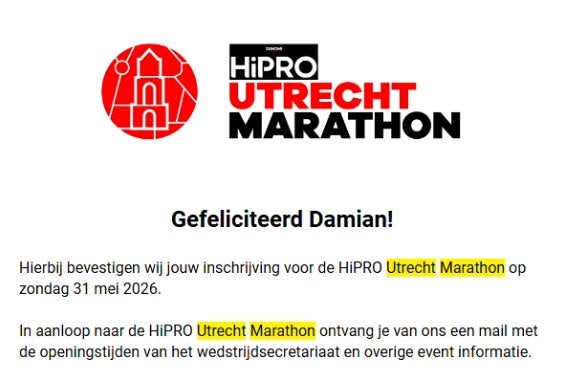 HiPRO Utrecht Marathon 31 mei, Overige merken, Overige typen, Nieuw, Ophalen of Verzenden
