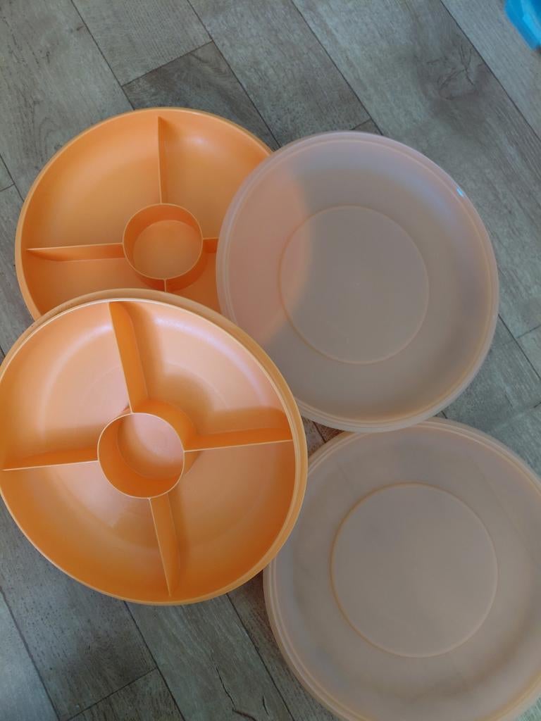 Tupperware Partyschaal - Nieuwstaat, Huis en Inrichting, Keuken | Tupperware, Ophalen of Verzenden, Zo goed als nieuw, Oranje