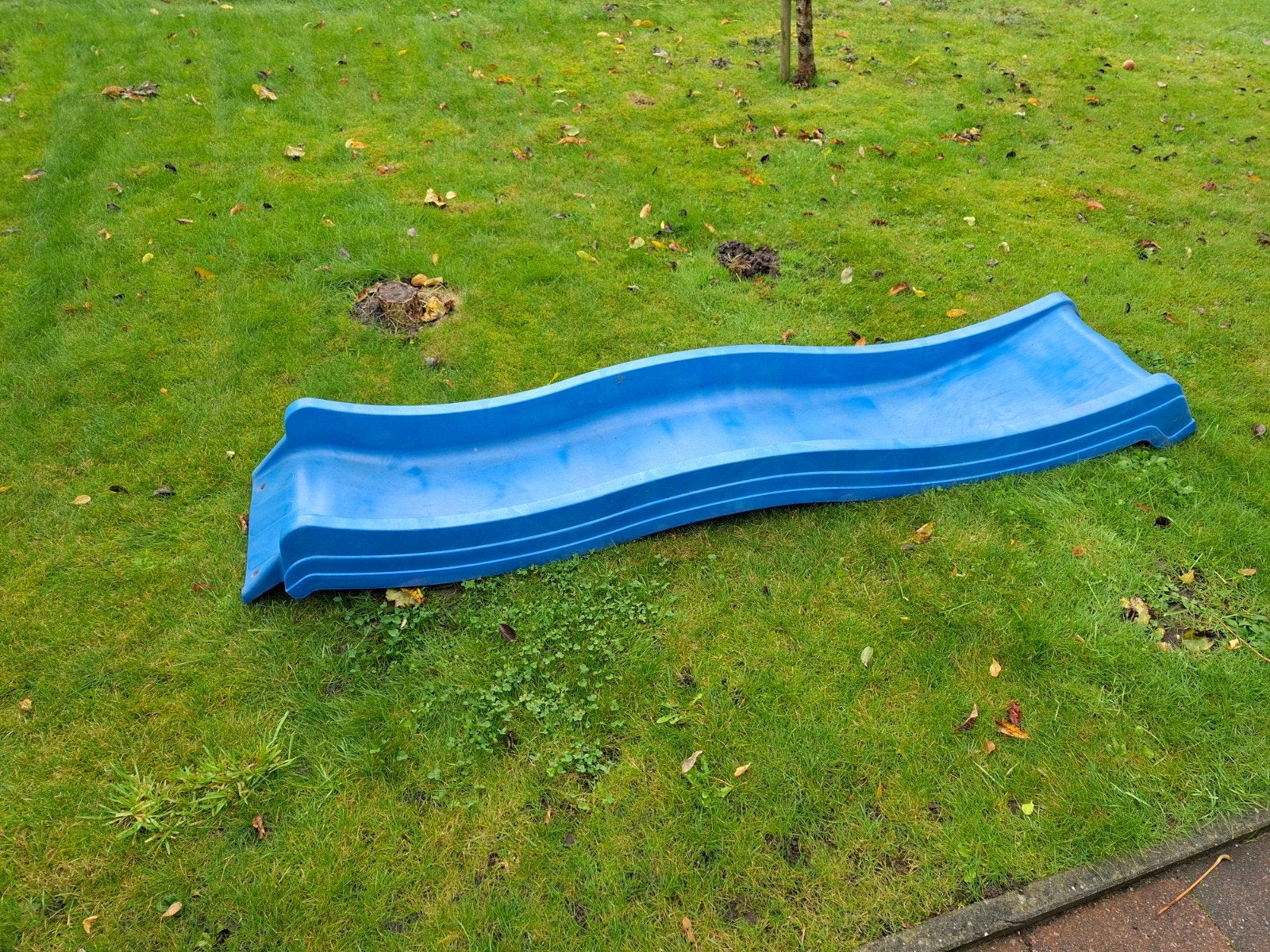 Blauwe glijbaan voor speeltoestel, Ophalen, Gebruikt, Glijbaan, Aanbouwonderdeel