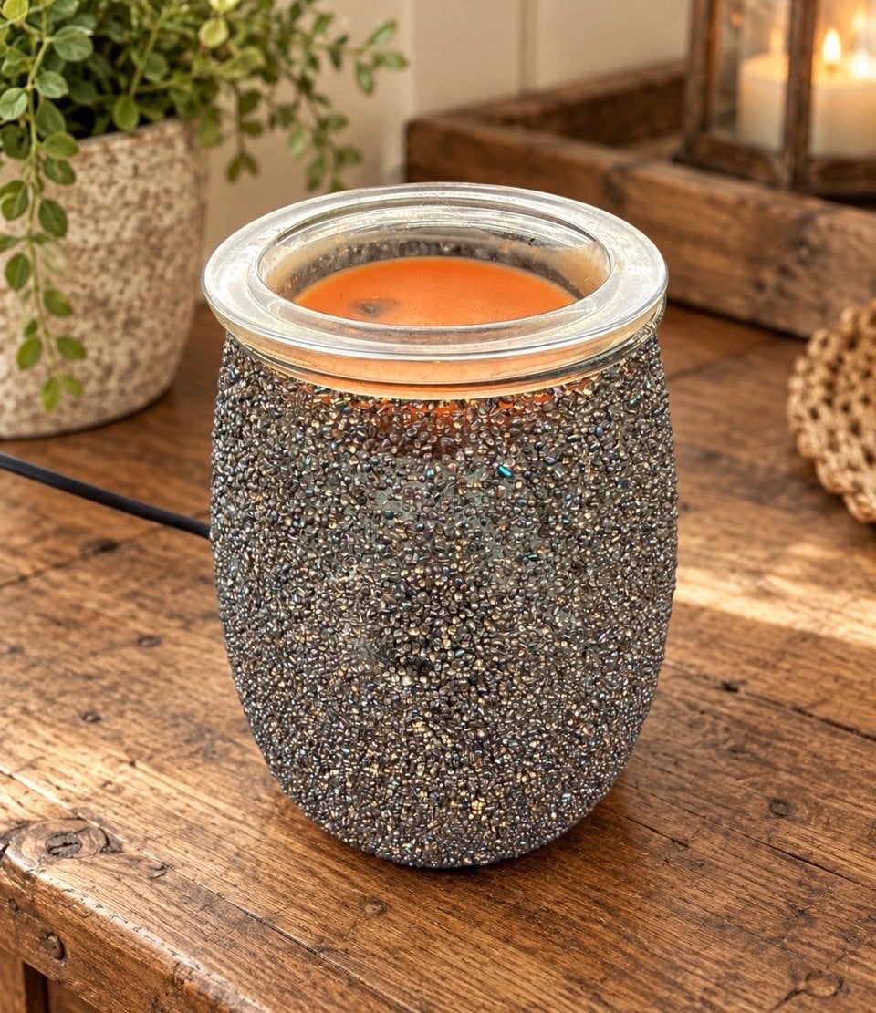 Scentsy Geurwarmer - Sfeervolle Wax Brander, Ophalen of Verzenden, Zo goed als nieuw, Modern, Glas