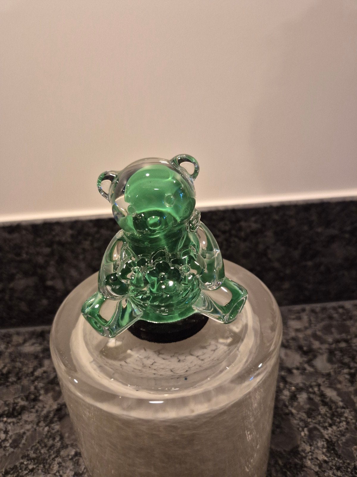 Cristal d'Argues - Kristallen beertje groen, Ophalen of Verzenden
