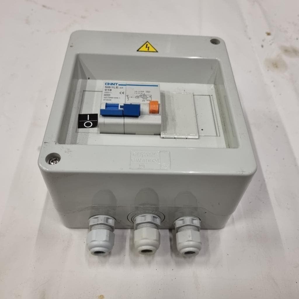 chint C16 elektra groepenkast met aardlekautomaat 230 volt, Gebruikt, Ophalen of Verzenden, X, X
