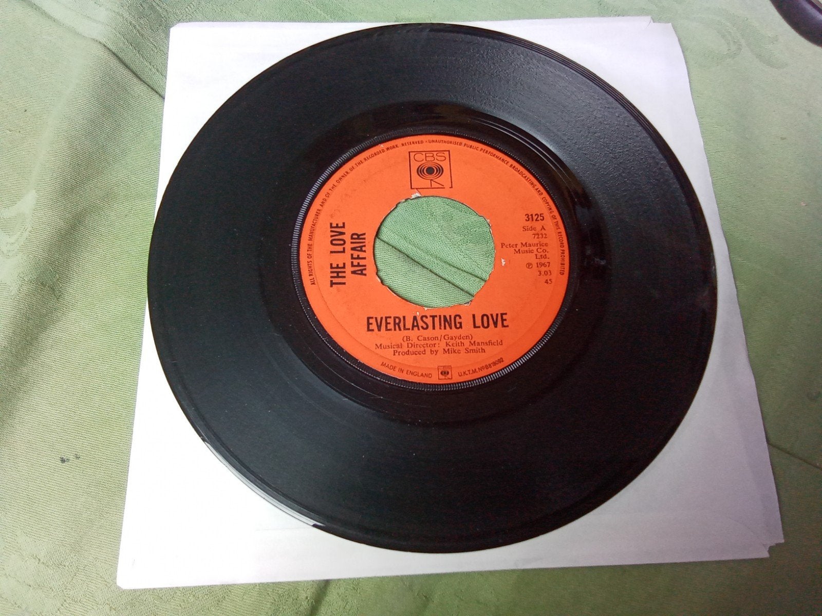 The Love Affair.             Everlasting love, Verzenden, Gebruikt