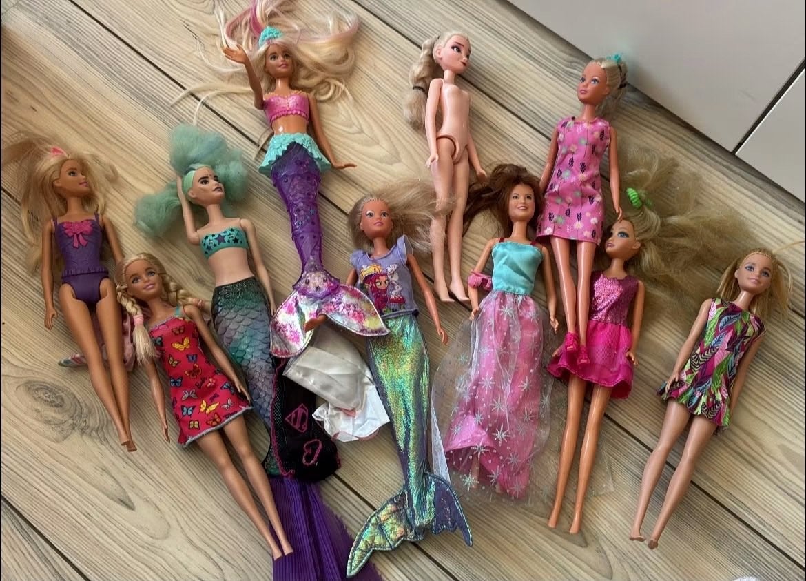 Grote collectie Barbie en zeemeermin poppen, Ophalen, Gebruikt, Barbie