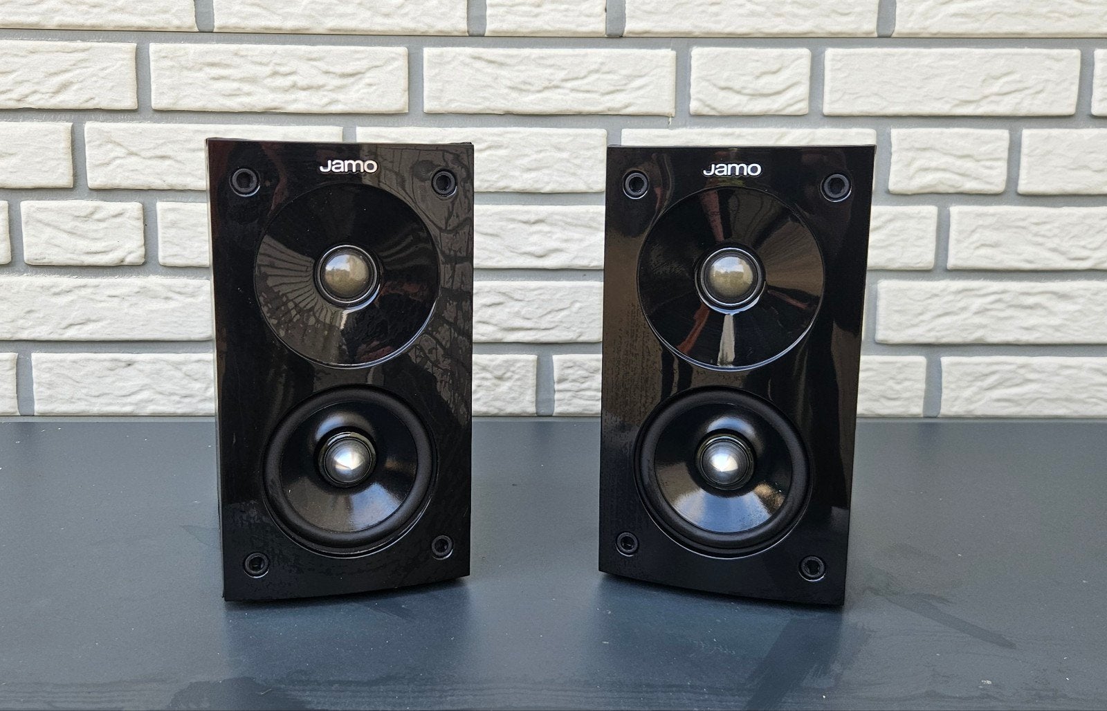 Jamo S 602 2-weg boekenplank luidsprekers, Audio, Tv en Foto, Gebruikt, Ophalen of Verzenden, 60 tot 120 watt, Basreflex