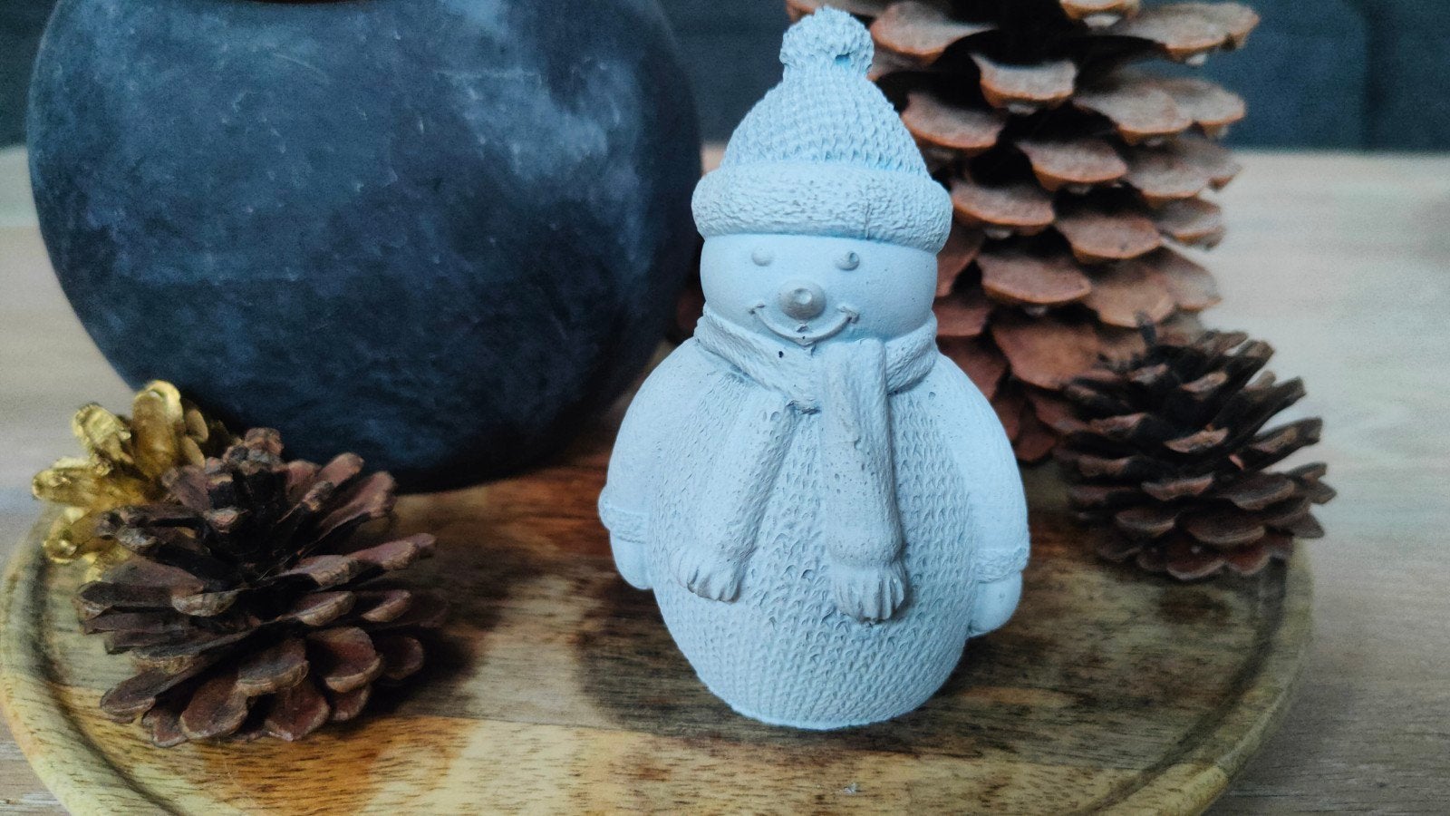 Nieuw sneeuwpopje, sneeuw mannetje van beton, Diversen, Ophalen of Verzenden, Nieuw