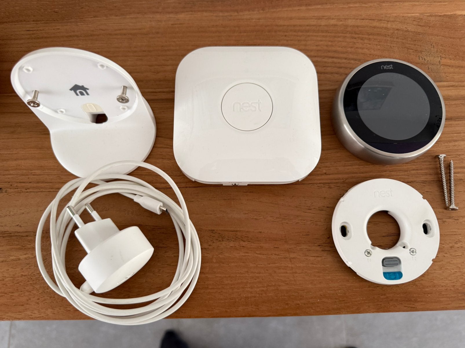 Google Nest Learning Thermostat V3 met HeatLink en Standaard, Doe-het-zelf en Verbouw, Ophalen of Verzenden, Slimme thermostaat