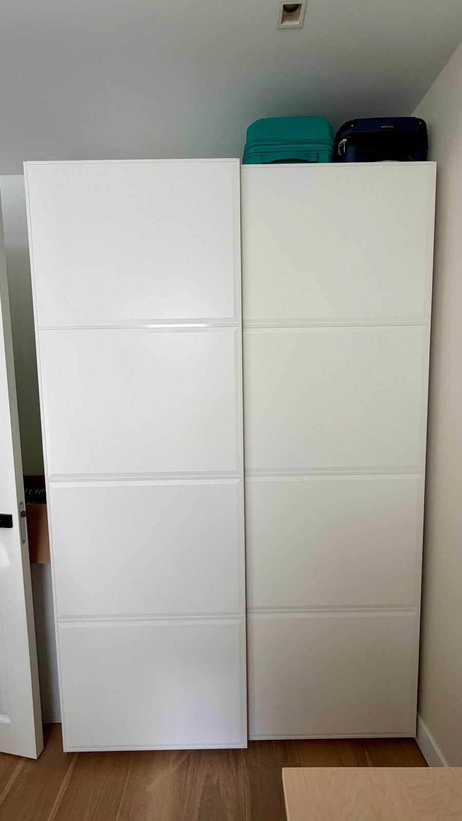 IKEA PAX wardrobe sliding doors twee deuren, Ophalen, 100 tot 150 cm, 200 cm of meer, Zo goed als nieuw