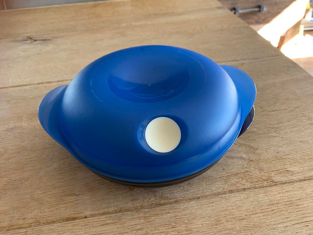 Tupperware micropop 0,7 liter blauw, Huis en Inrichting, Tupperware, Schaal, Blauw, Ophalen of Verzenden