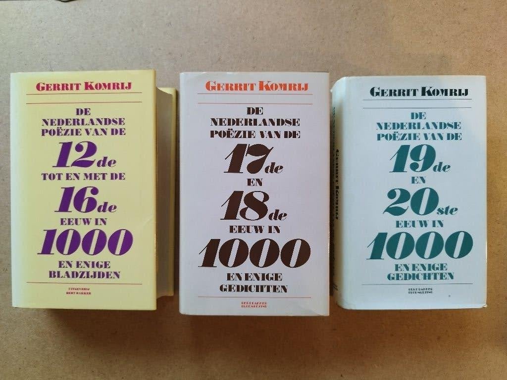 Gerrit Komrij – De Nederlandse Poëzie in 1000 en enige gedic, Gerrit Komrij, Ophalen of Verzenden, Meerdere auteurs, Gelezen