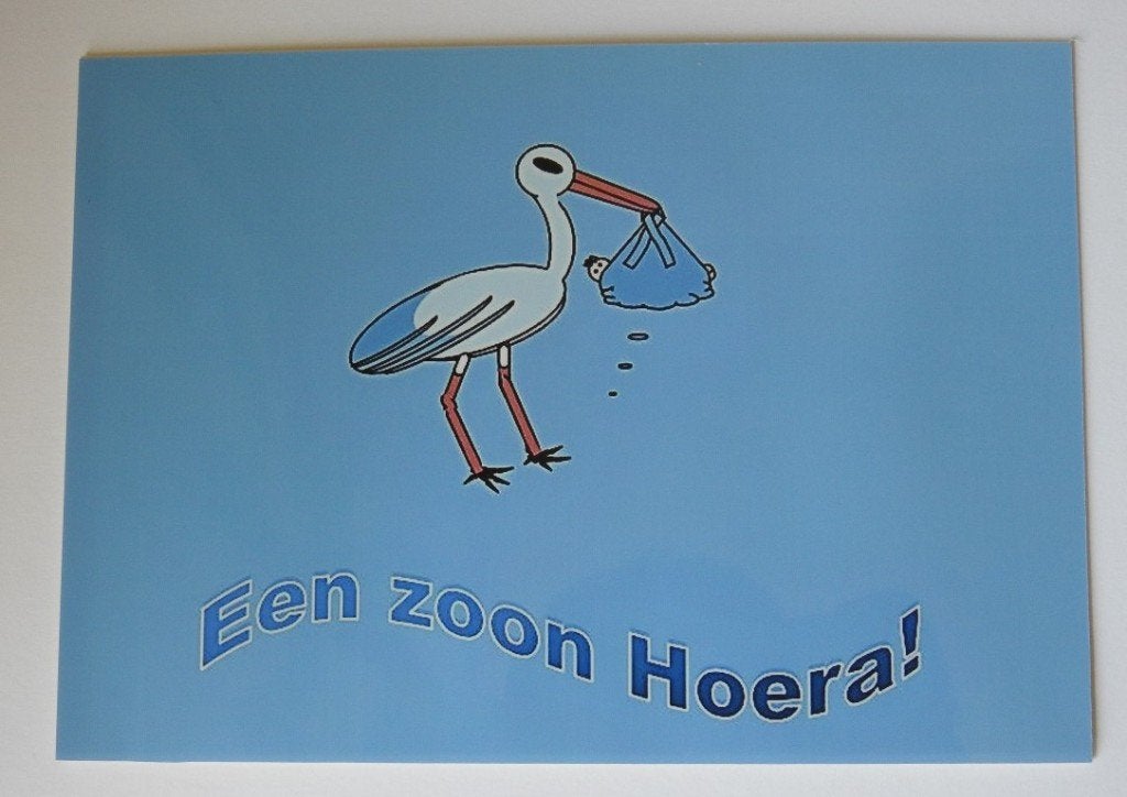Kaartje felicitatie zoon, Verzenden, Nieuw, Overige thema's