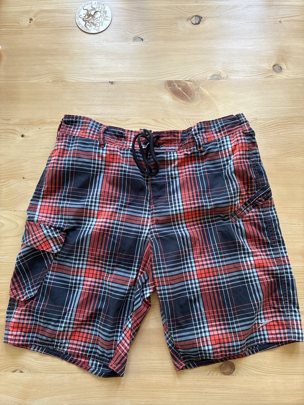 Zwembroek Speedo Zwemshort Geruit - Maat L, Ophalen of Verzenden, Maat 52/54 (L), Meerkleurig, Zwemshort