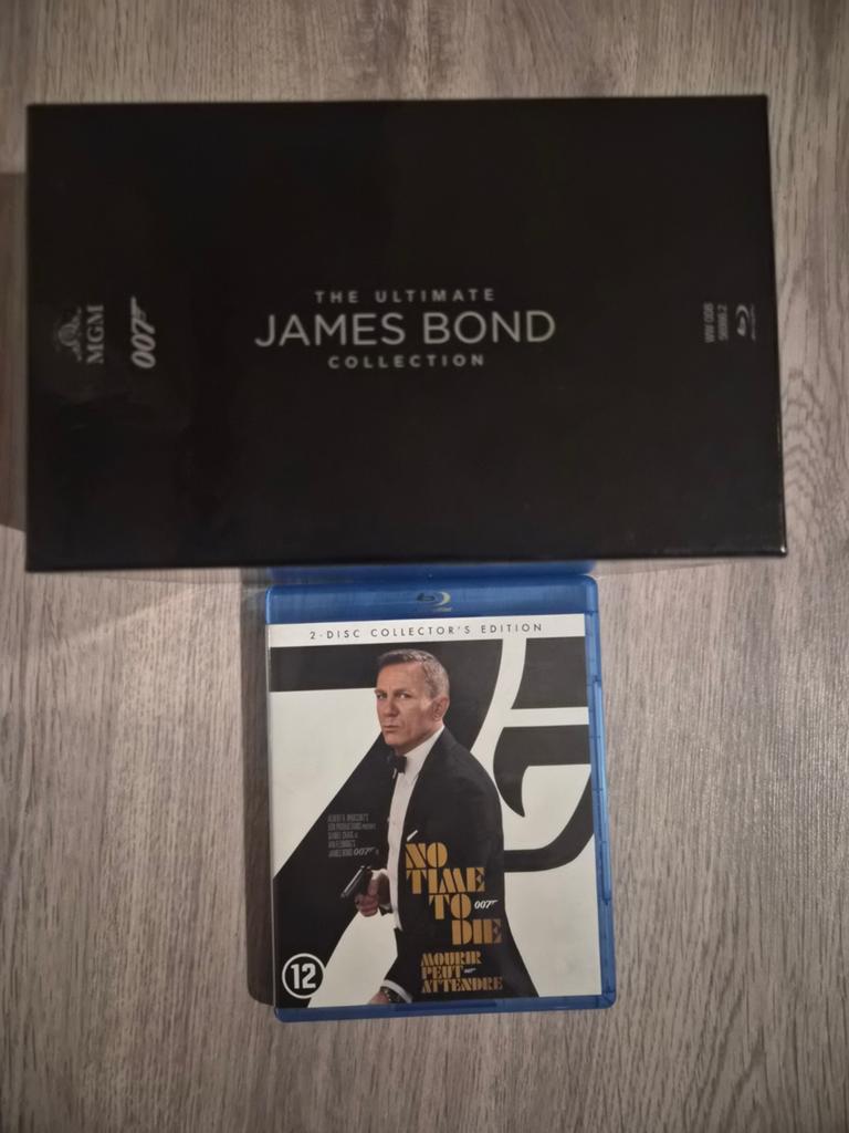 James Bond Collectie + No Time To Die Blu-ray, Cd's en Dvd's, Blu-ray, Ophalen of Verzenden, Gebruikt, Actie, Boxset