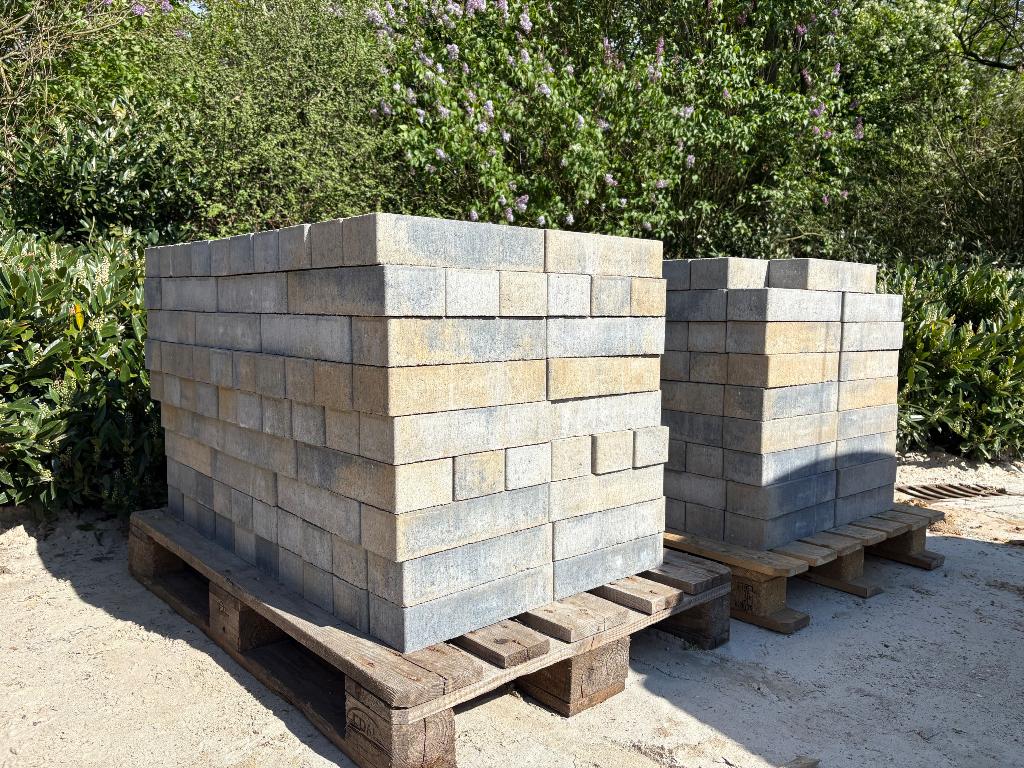 Longstone opritsteen 7 cm musselkalk 12m2, Tuin en Terras, Tegels en Klinkers, Ophalen, Klinkers, Nieuw, 10 m² of meer