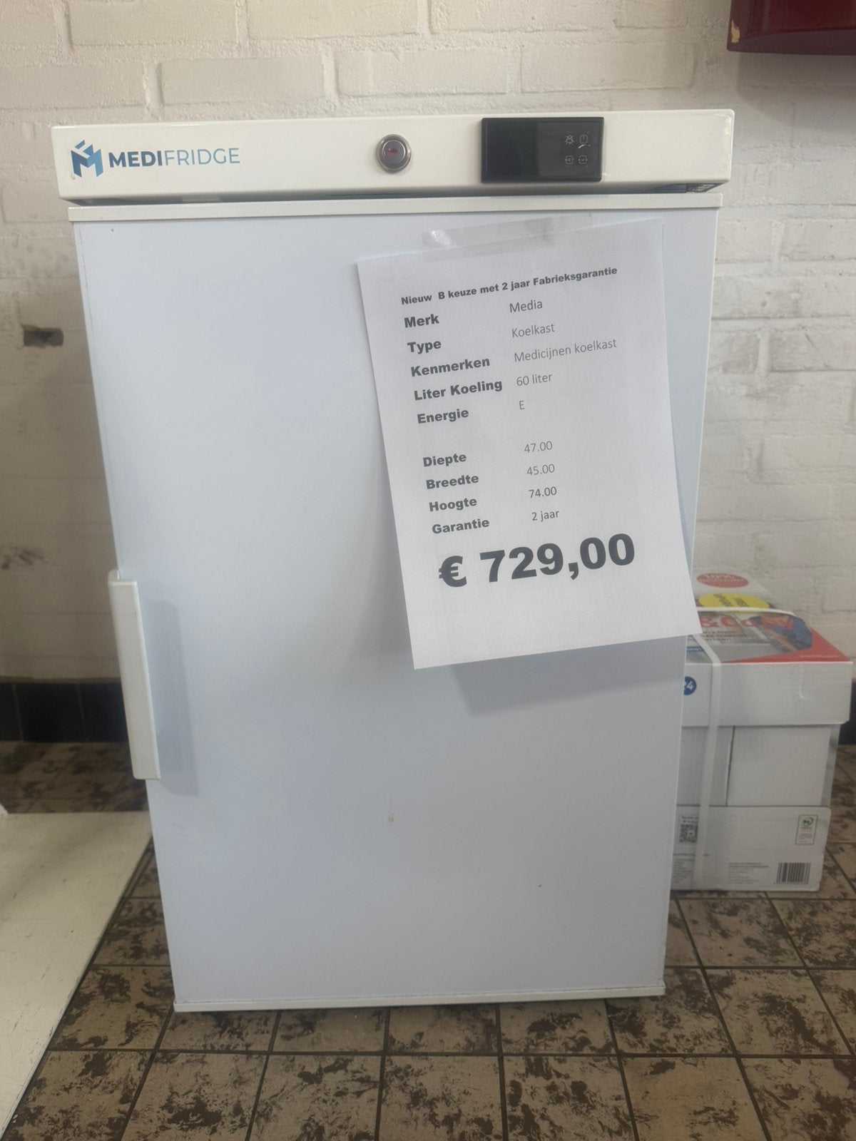 Medifridge medicijnen koelkast nieuw, Ophalen, Zonder vriesvak, Minder dan 45 cm, Medi