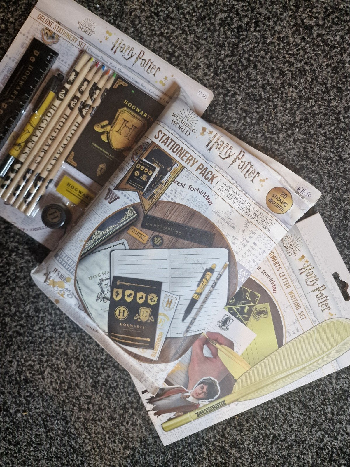 Harry Potter schrijfpakket met 3 verschillende sets NIEUW, Ophalen of Verzenden, Nieuw