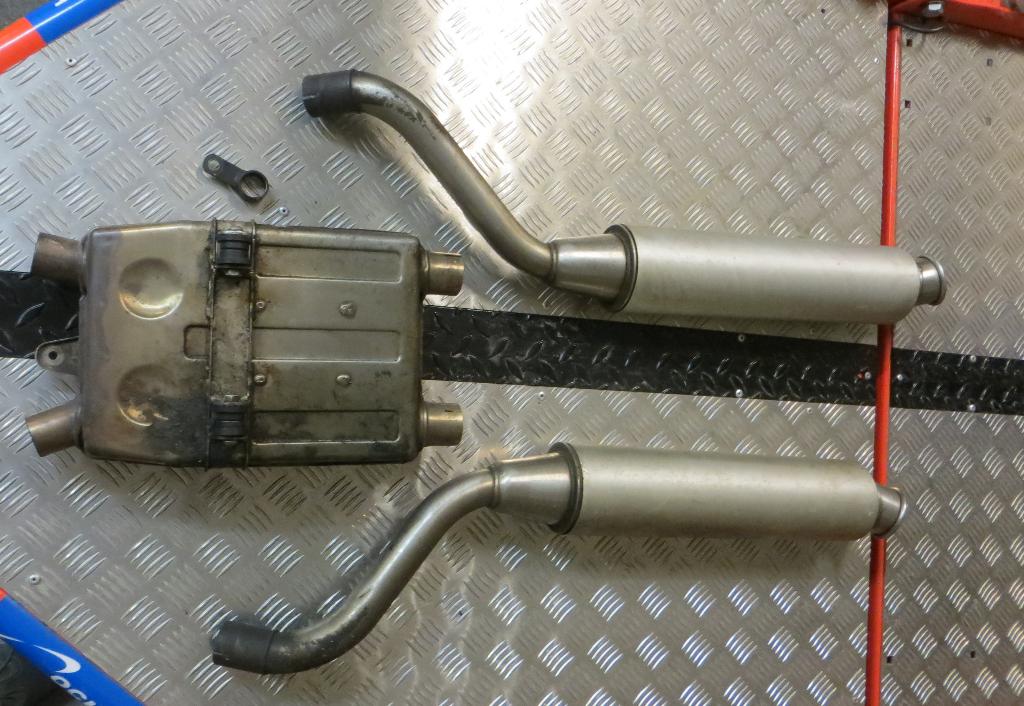 Uitlaten + collector van Laverda 650, Ophalen, Gebruikt