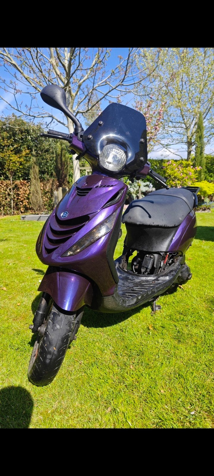 Piaggio Zip 70cc 2takt van bouwjaar 2017 met geel kenteken, Ophalen, Tweetakt, Gebruikt, Maximaal 45 km/u